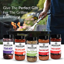 Load image into Gallery viewer, Gourmet Rub 5-pack Gift Set (includes Asian Spice Mojo, BBQ Spice Mojo, Steak Mojo, Sweet Inferno, Tuscan Temptation)
