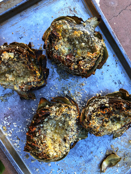 Grilled Artichokes are a cinch to make!