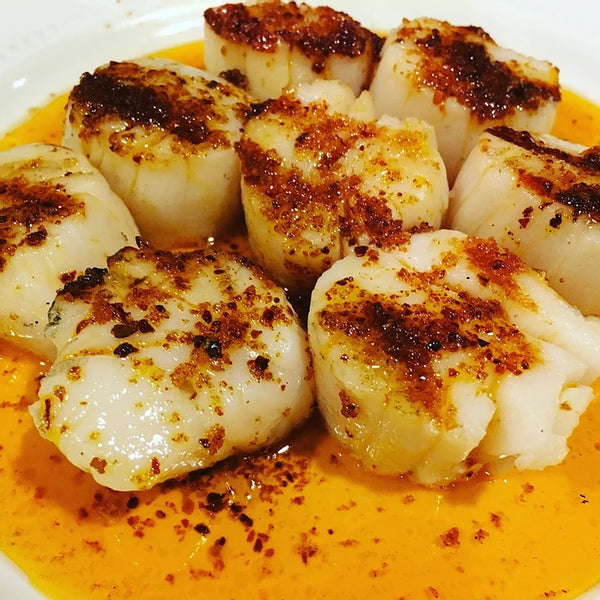 Scallops with Sweet Inferno