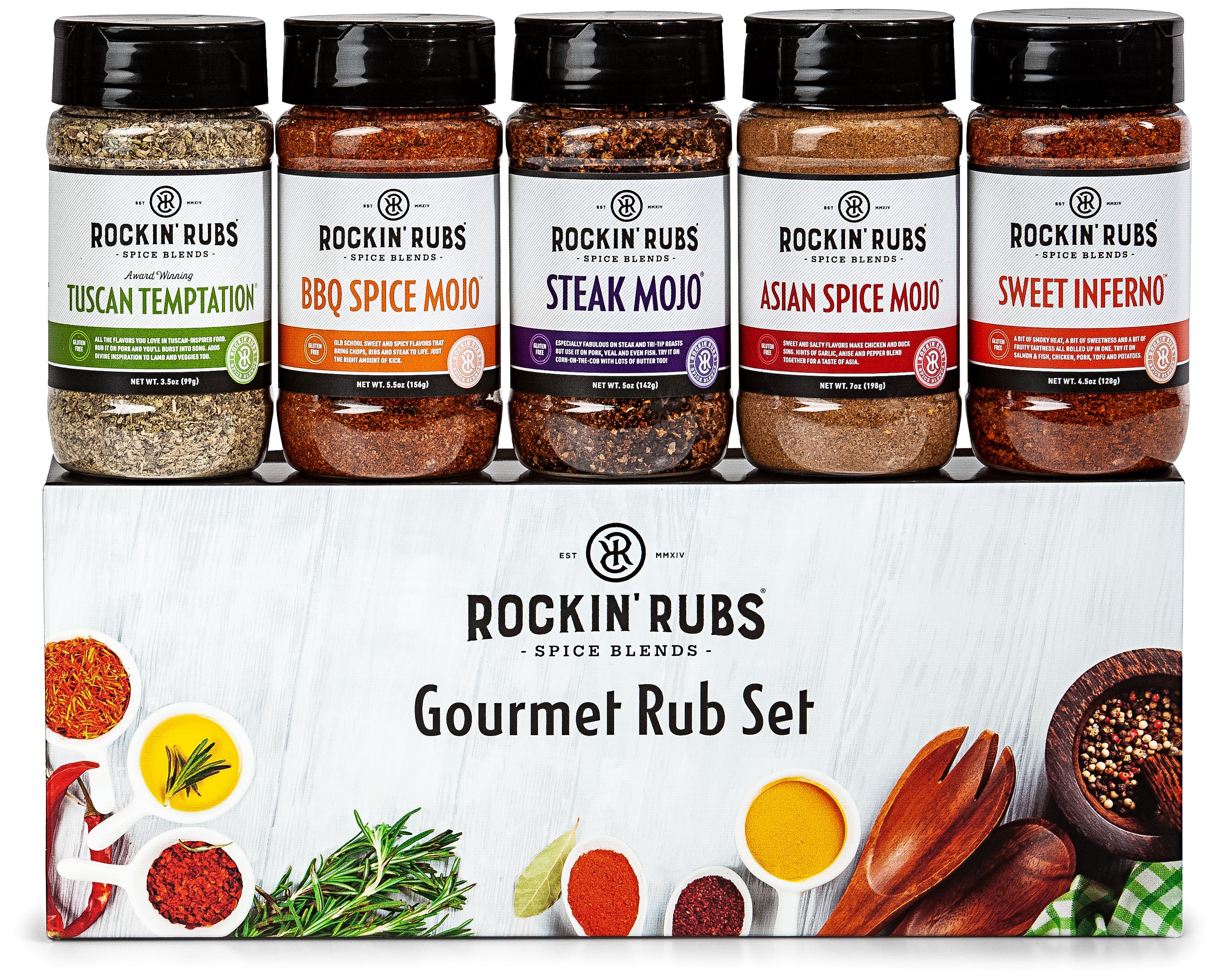 Cook-Out Seasonings 5 Pack | Gourmet Spice Gifts 